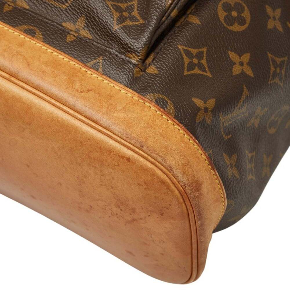 LOUIS VUITTON Brown Monogram Leather Backpack - Picture 4 of 11